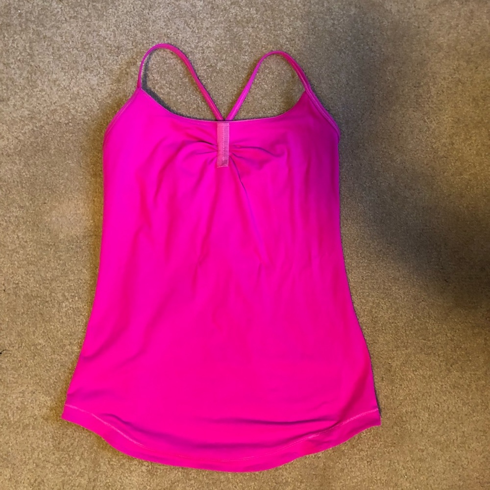 Pink lululemon tank
